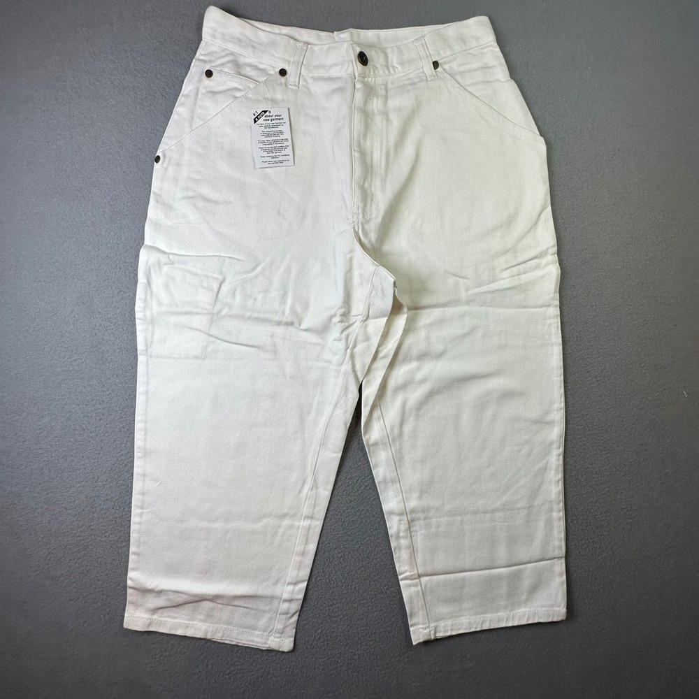 Mainstreet Blues Carpenter Pants‎ Capri Denim Utility Painter Workwear 12W NEW
